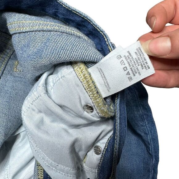 We The Free Maggie Straight leg bite hem distressed jeans 26 - Picture 10 of 12